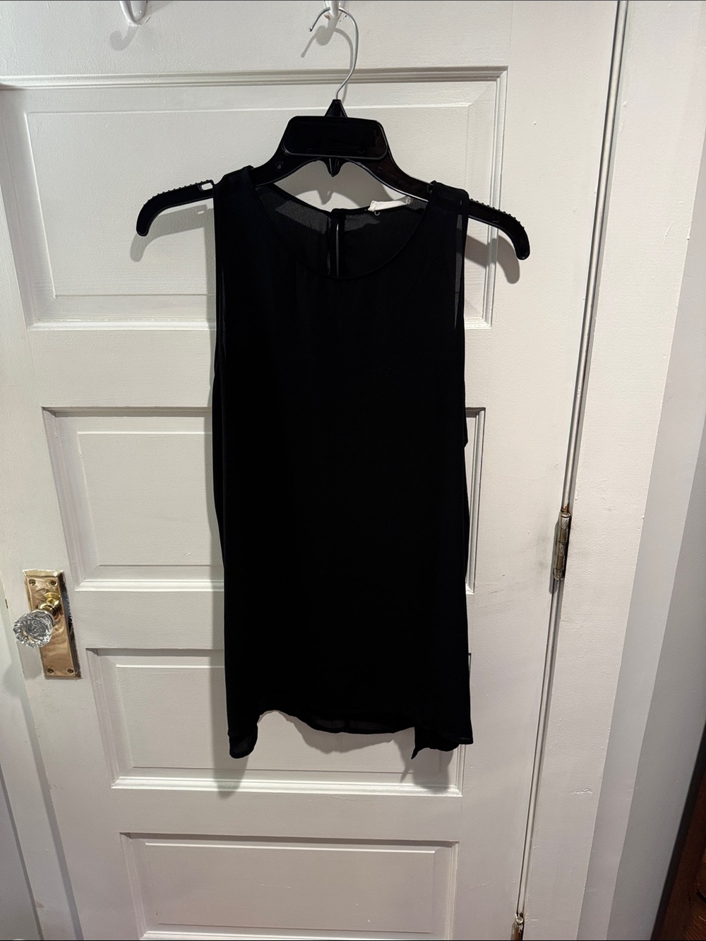 Lush Black Sleeveless sheer top